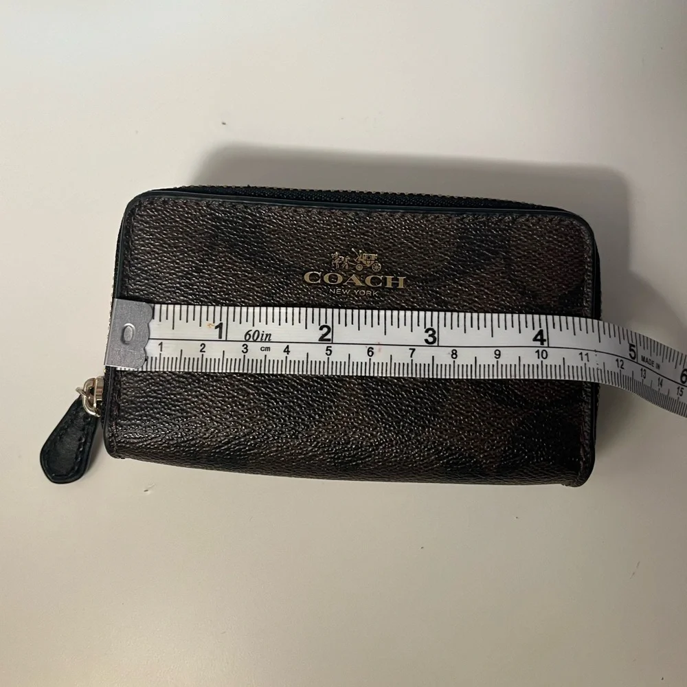 Coach Signature Brown Wallet - Picture 4 of 9